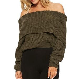 Off-the-shoulder Sweater